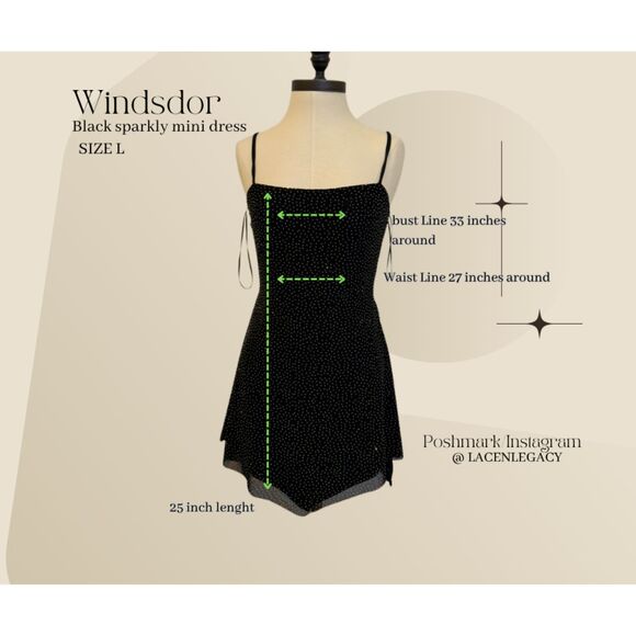 Windsdor black mini dress - Picture 2 of 6